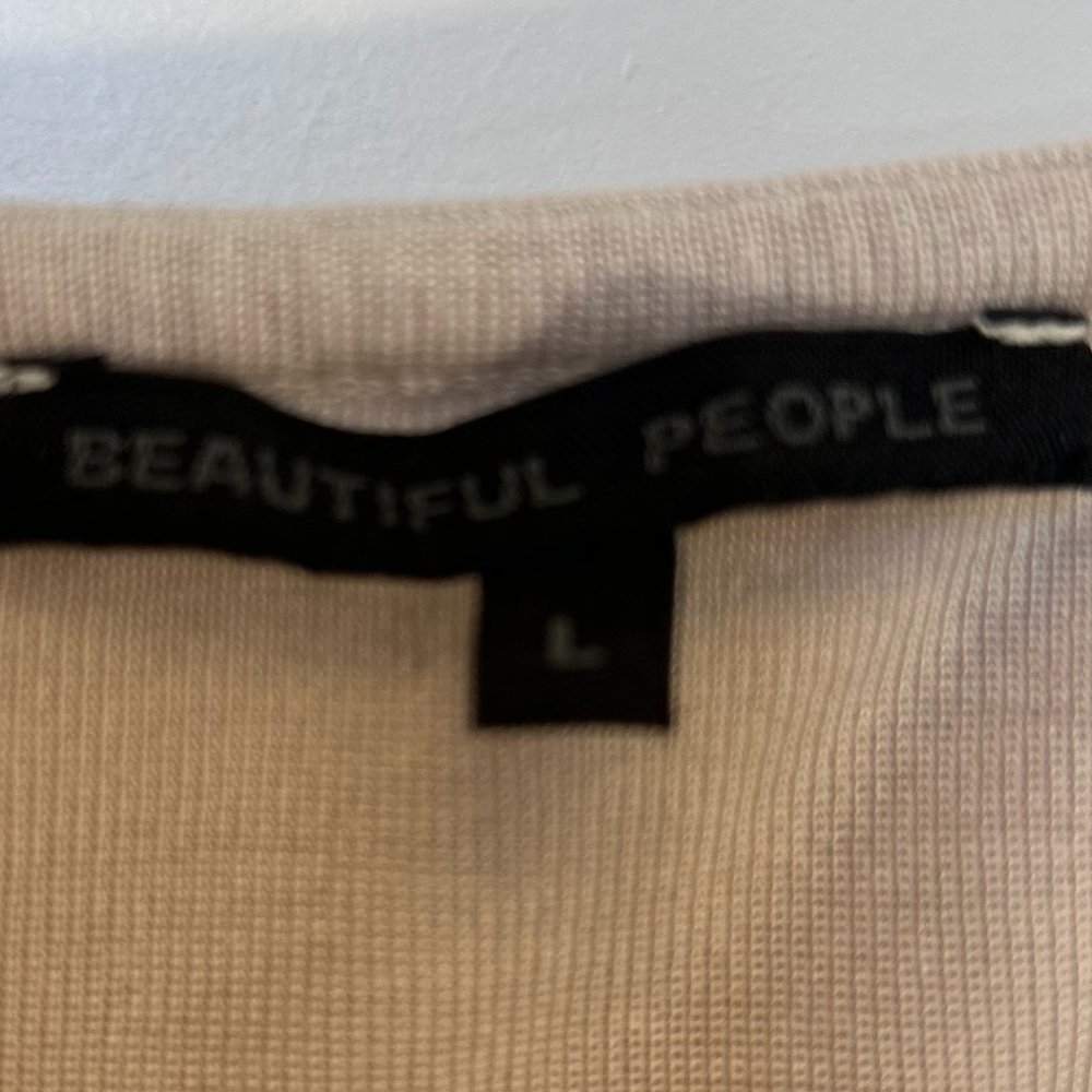 Beige Long Skirt - Beautiful People, 100% Tencel - Picture 5 of 8